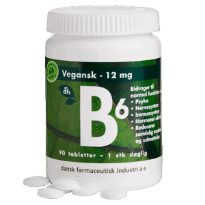 Grønne Vitaminer B6 12 mg Vegansk (90 stk)