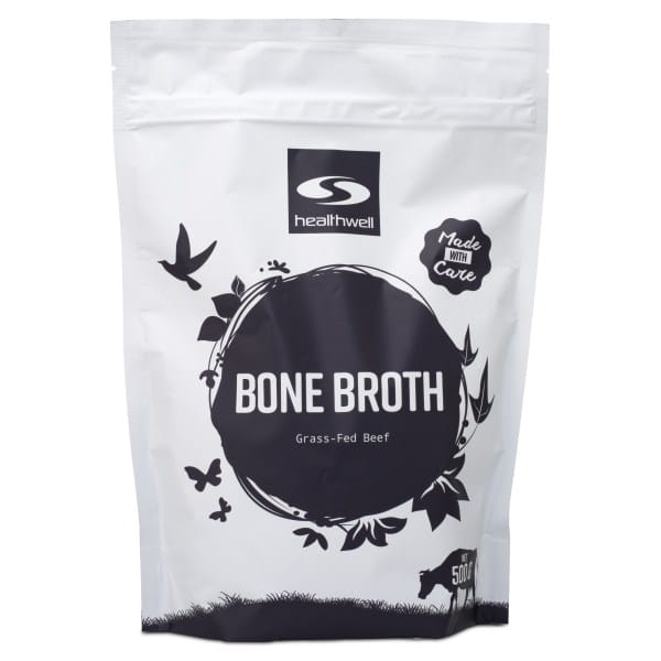 Healthwell Bone Broth Grass Fed, Naturel, 500 g