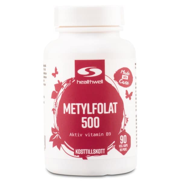Healthwell Methylfolat 500, 90 kapsler