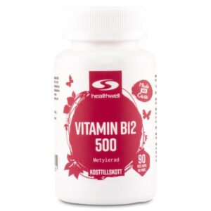 Healthwell Vitamin B12 500 Methyleret, 90 kapsler