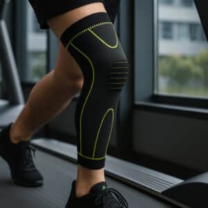 Langt knæbind med kompression