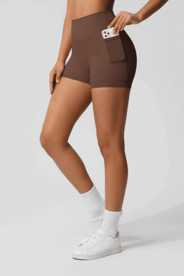 Lea shorts med lommer Brown - Small / Brun