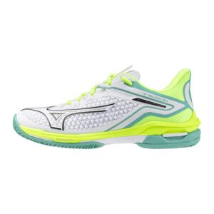 Mizuno Wave Exceed Tour 6 CC Women (White/Black/Mizuno Neo Lime) - 36.5