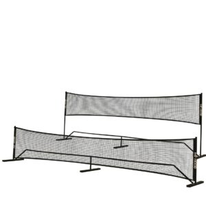 Multinet 4,50 meter - Med justerbar højde - Perfekt til fodtennis, volley, badminton og tennis