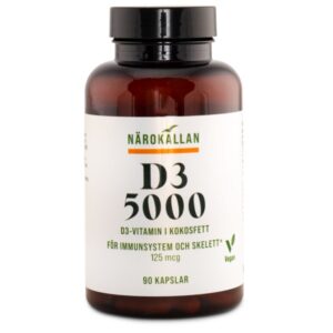 Närokällan D3 5000 Vegan, 90 kapsler