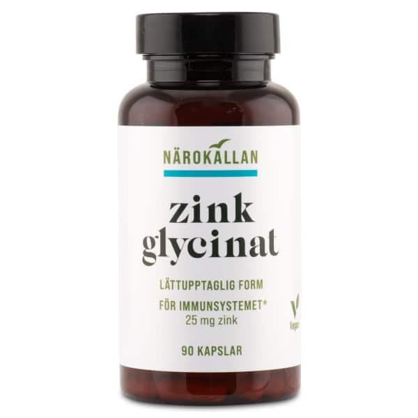 Närokällan Zinkglycinat, 90 kapsler