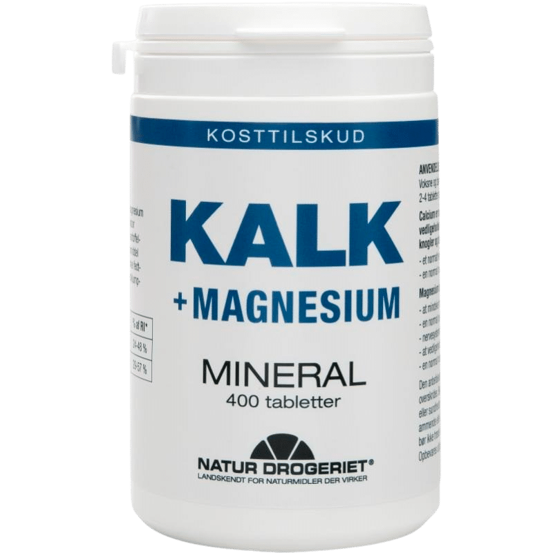 Natur Drogeriet Kalk + Magnesium (400 tabl)