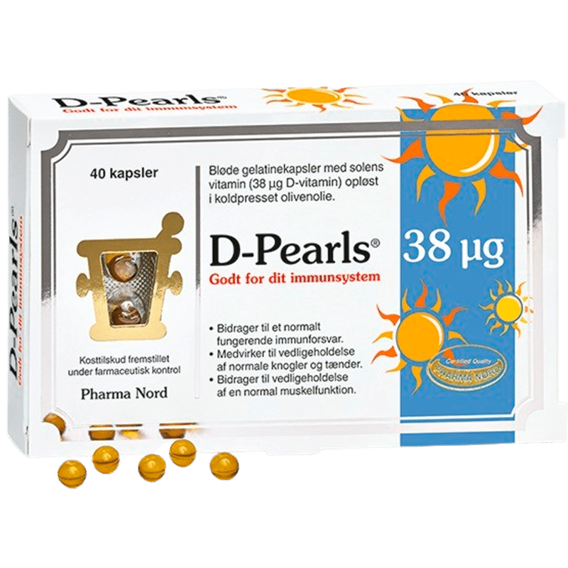 Pharma Nord D-Pearls 38 µg- (40 tabletter)
