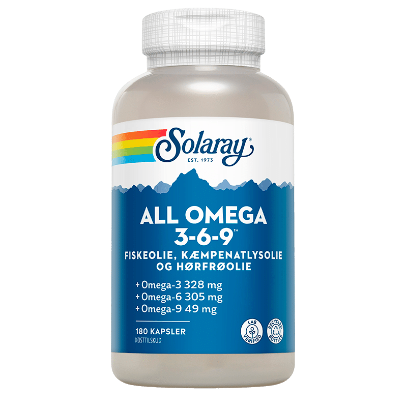 Solaray All Omega 3-6-9 (180 kapsler)