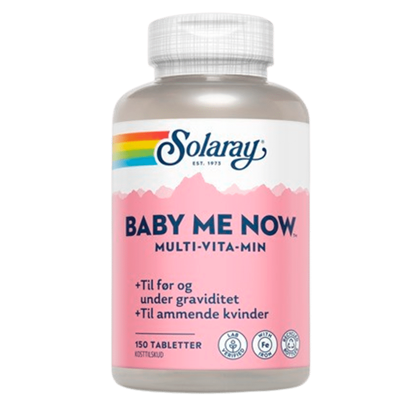 Solaray Baby-Me-Now Multi-Vitamin (150 tabletter)