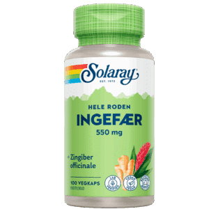 Solaray Ingefær 550 mg (100 Kapsler)