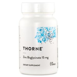 Thorne Zinc Bisglycinate 15 mg, 60 kapsler