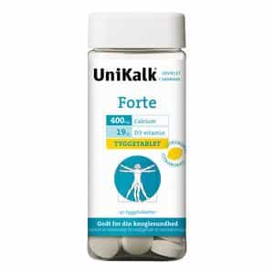 UniKalk Forte tyggetablet med citrussmag - 90 tyggetabl.