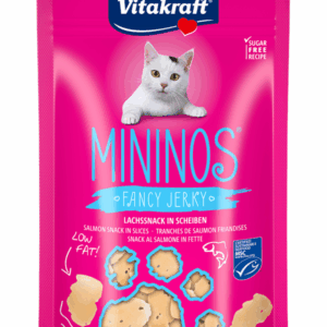 Vitakraft MININOS Fancy Jerky Laks Snack Skiver 40g