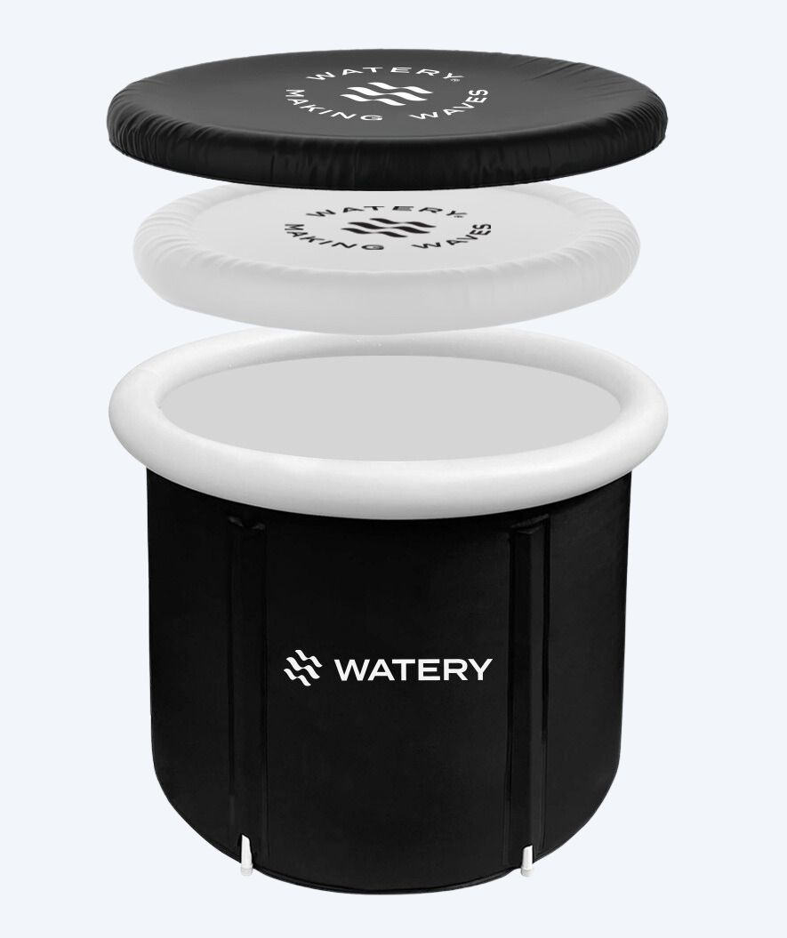 Watery oppustelig isbad - Hero - Sort - Isbade