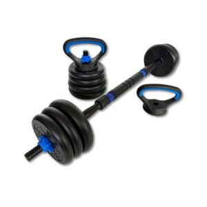 ASG 20 kg. Vægtsæt m. Runde skiver - Sort/Blå