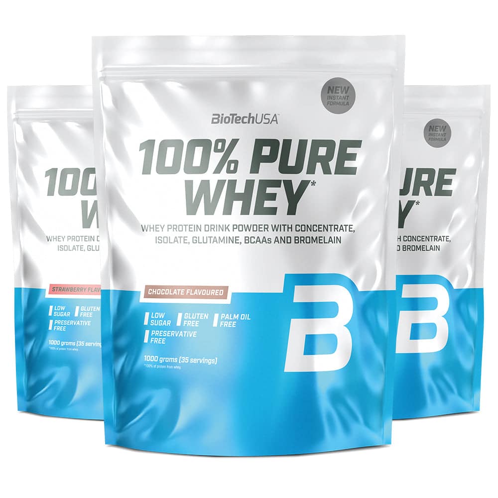 BioTechUSA 100% Pure Whey (1kg) – Proteinpulver med høj kvalitet & god smag