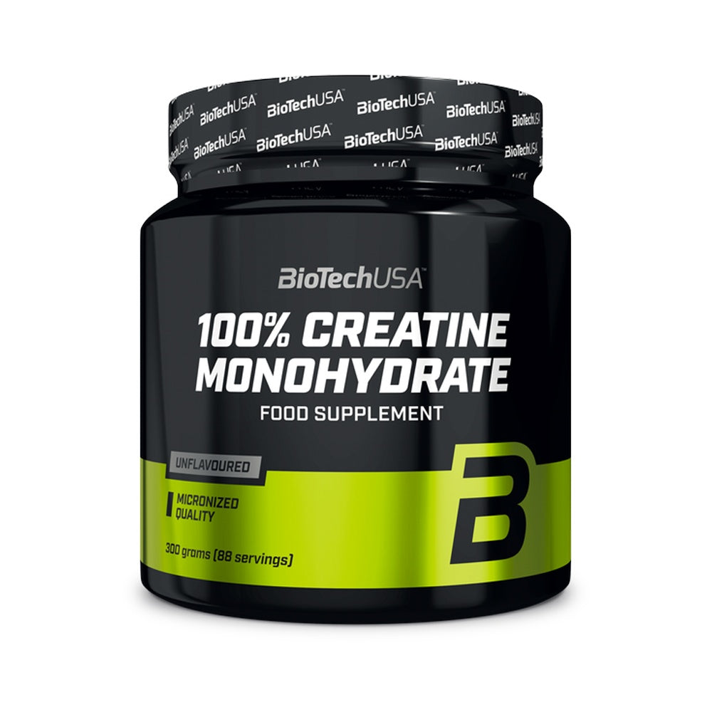 BioTechUSA Creatine (300g) – 100% mikroniseret kreatin | Øger styrke & muskelvækst | Perfekt til træning