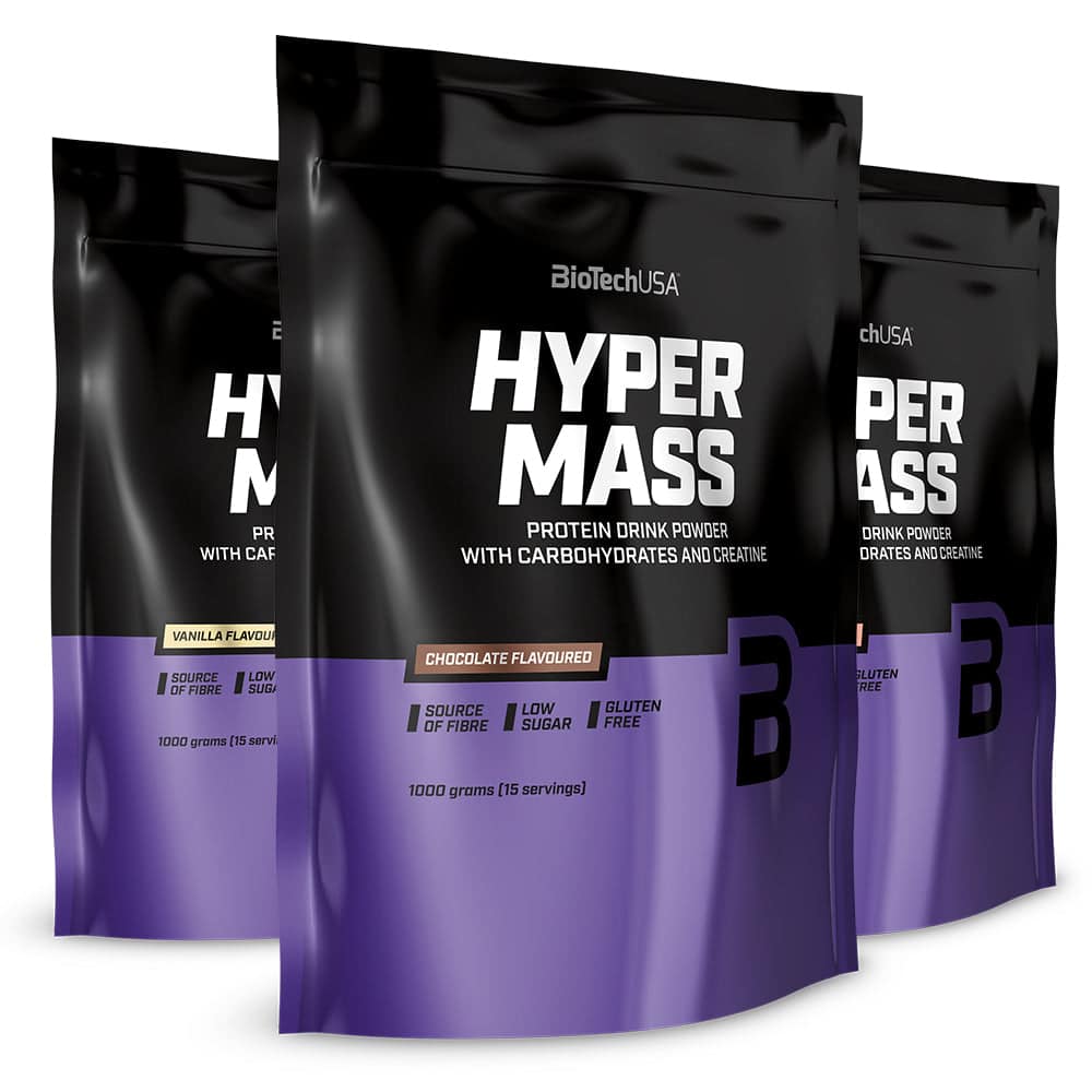 BioTechUSA Hyper Mass (3x1000g) – Weight gainer med højt kalorie- & proteinindhold