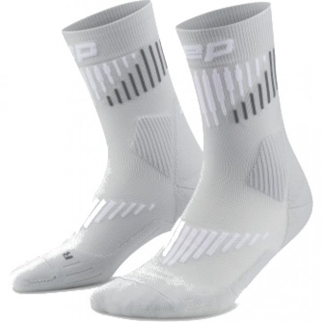 CEP Core Run Merino Socks Mid Cut 3.0, løbestrømper, dame, grå