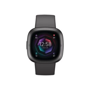 Fitbit Sense 2 - graphite aluminium - smart watch with infinity band - shadow grey