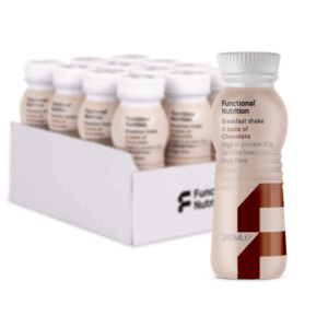 Functional Nutrition Shake (12x250ml) – Den perfekte Breakfast Chocolate | Proteinrig med få kcal