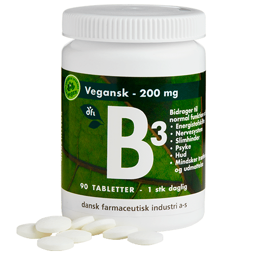 Grønne Vitaminer B3-vitamin 200 mg (90 tabletter)