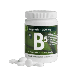 Grønne Vitaminer B5 200 mg Vegansk (90 tabl)
