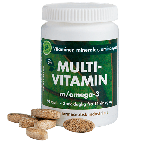 Grønne Vitaminer Multivitamin m/ Omega-3 (60 tabl)