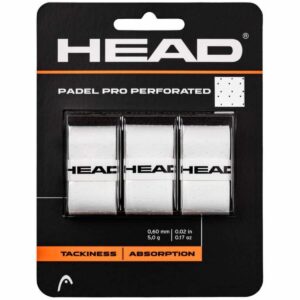 HEAD Padel Pro Perforeret 3-pak Hvid Overgrip