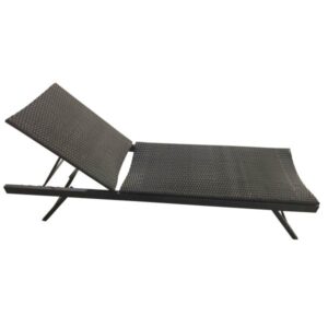 Homeville Solseng polyrattan sort 196x60x30cm