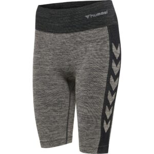 Hummel CLEA Seamless Cycling Shorts – Chateau Gray/Black Melange - Træningstøj til Kvinder