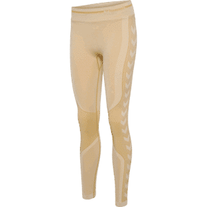 Hummel LULU Seamless Scrunch Tights - Curds & Whey Melange - Størrelse: XS - Træningstøj til Kvinder