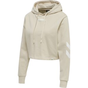 Hummel Legacy Cropped Hoodie - Pumice Stone - Træningstøj til Kvinder