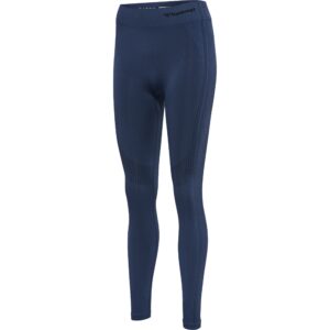 Hummel Shaping Seamless Mid Waist Tights - Insignia Blue - Størrelse: XS - Træningstøj til