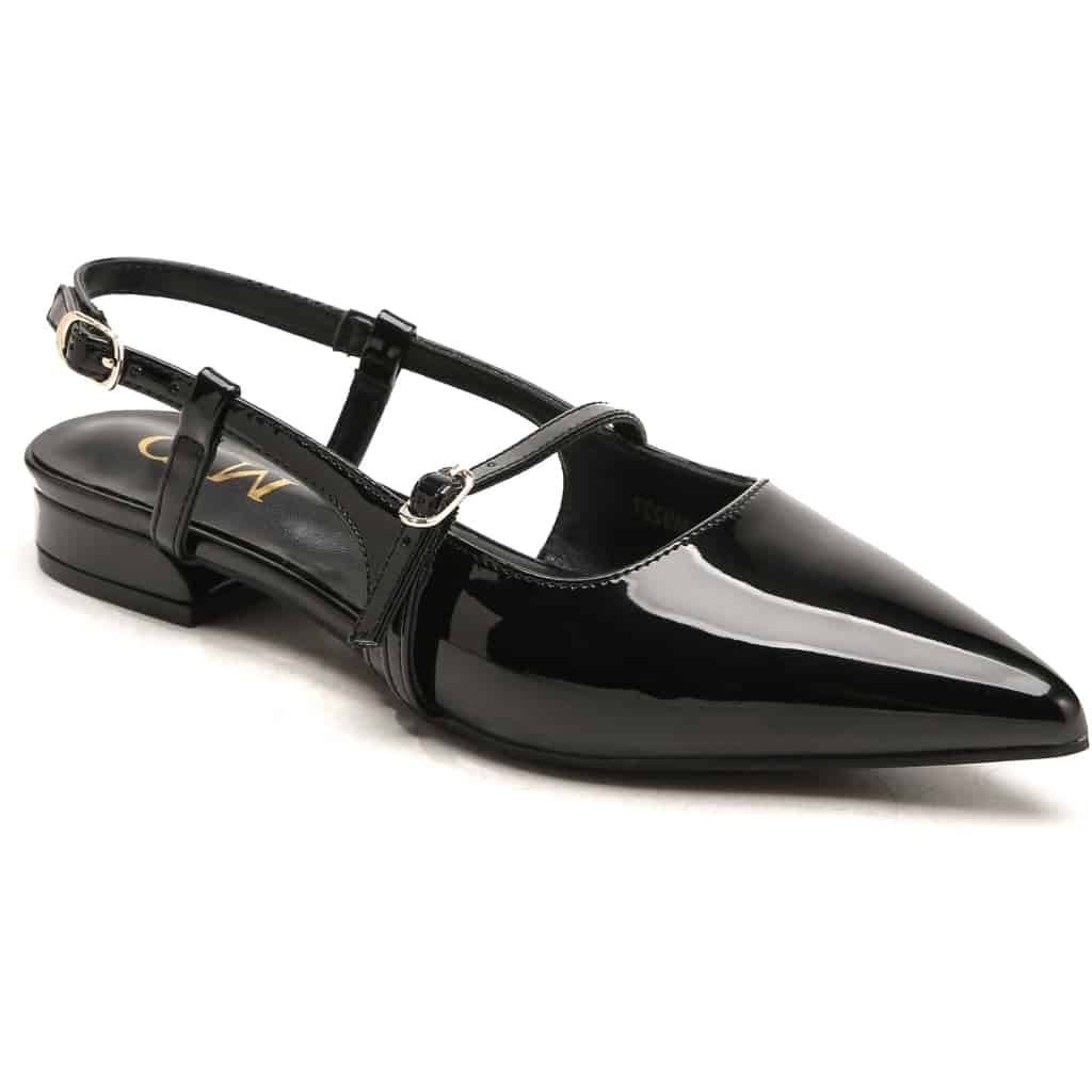 Jeanne dame sling back ballerina sko 9227 - Black