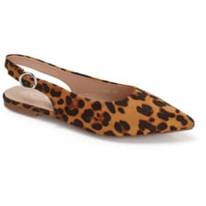 Josette dame slingback ballerina sko 77-585 - Leopard