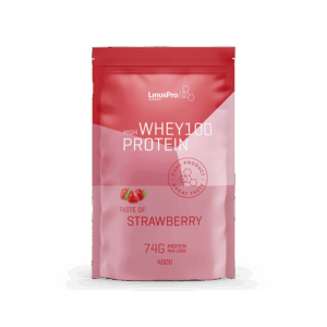 LinusPro Whey 100 - Strawberry (400g) - Proteinpulver