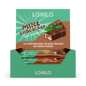 Lohilo Mint Chocolate Chip (12x55g) – Proteinbar med mynte & chokolade | Højt proteinindhold