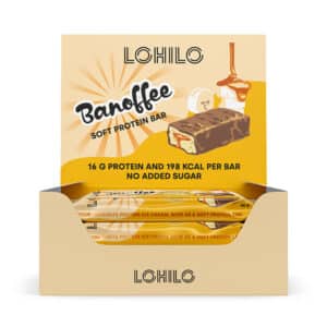 Lohilo Protein Bar - Banoffee (12x 55g) - OBS! BEDST FØR 30/11-25 - Proteinbars