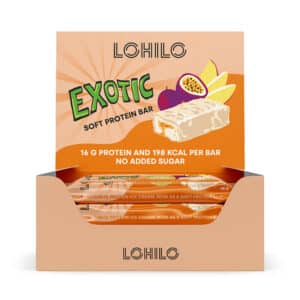 Lohilo Protein Bar - Exotic (12x 55g) - OBS! BEDST FØR 1/12-25 - Proteinbars
