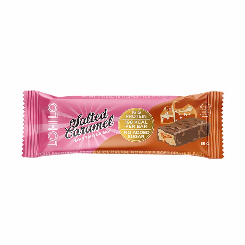 Lohilo Protein Bar - Salted Caramel (55g) - OBS! BEDST FØR 4/11-25 - Proteinbars