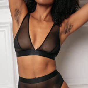 Mesh Plunge Bralette