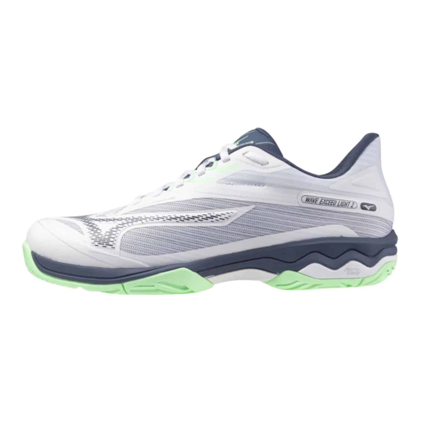 Mizuno Wave Exceed Light 2 Men (White/India Ink/Neo Mint) - 41