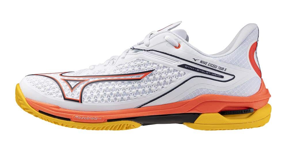 Mizuno Wave Exceed Tour 6 CC (U) (White/Fiery Coral 2/Citrus) - 41