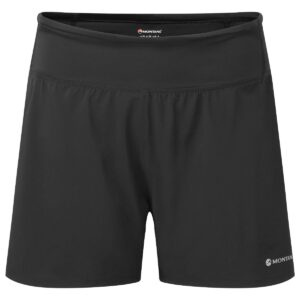 Montane F Slipstream Twin Skin Shorts, dame, sort