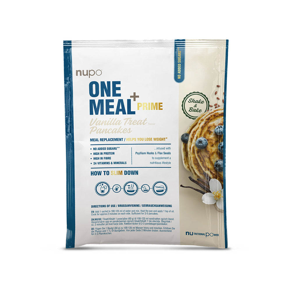 Nupo One Meal +Prime Pancake (60g) - Vanilla Treat - Måltidserstatning