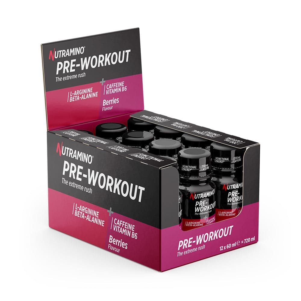 Nutramino Pre-Workout Shot - Berries (12x 60ml) - Pre Workout