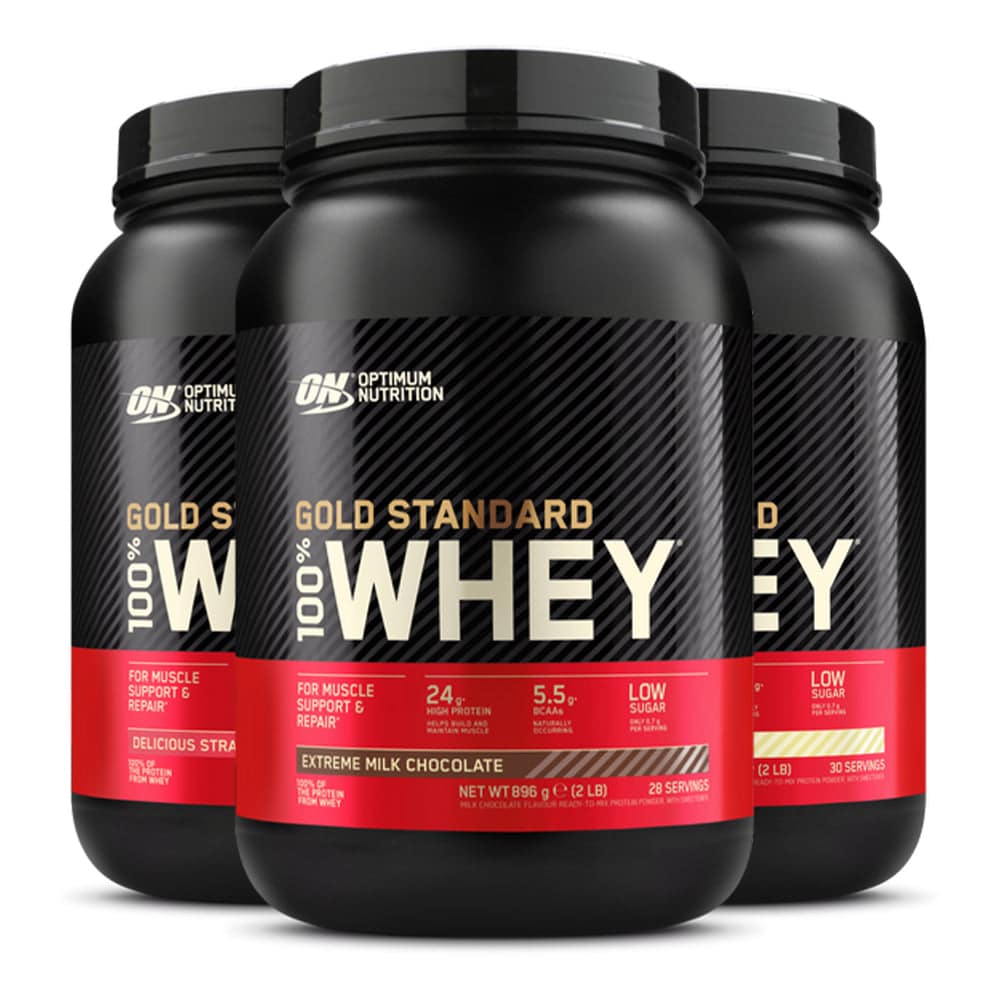 Optimum Nutrition Whey (900g) – Gold Standard proteinpulver | Høj kvalitet & god smag