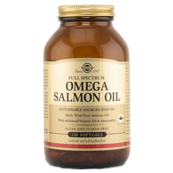 Solgar Full Spectrum Omega Salmon Oil, 120 Bløde kapsler